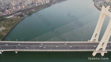 <strong>航拍</strong>广东潮州大桥建筑景观